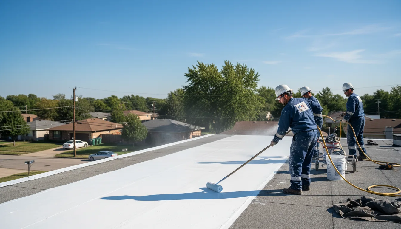 Commercial roof coating in Rockport, IL near me